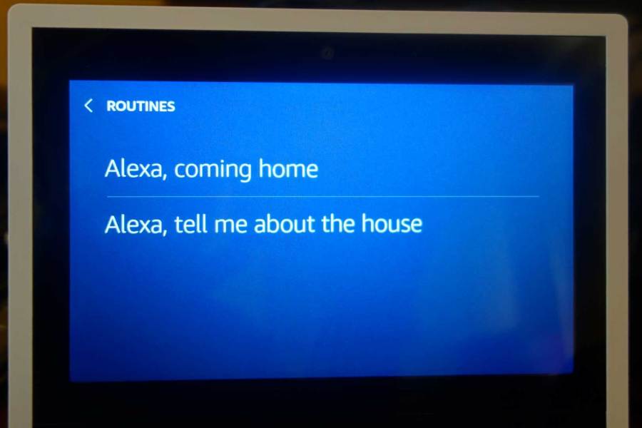 EchoShow Routines