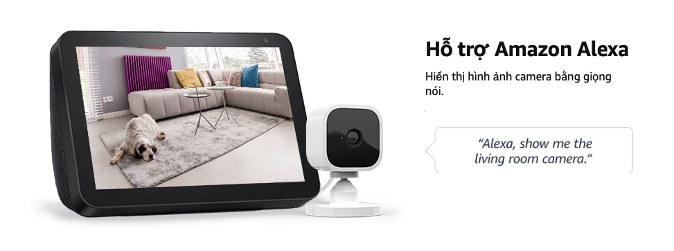 Blink Mini ho tro Amazon