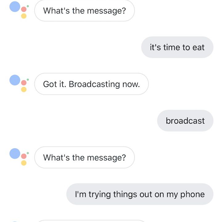 GoogleAssistant Broadcast 1