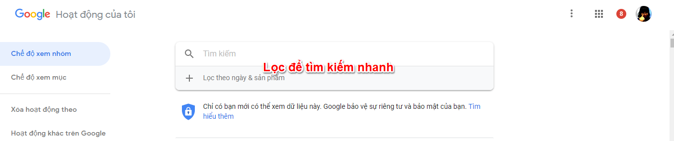 Tim kiem lich su ban ghi