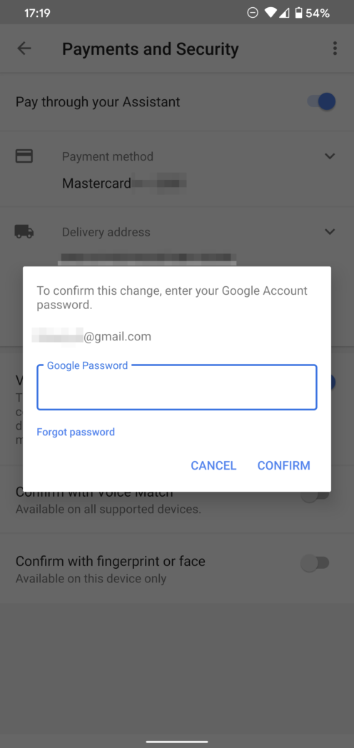 Thanh toán bằng giọng nói trên Google Assistant google xac nhan thanh toan bang giong noi 5