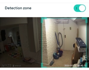 Detection zone wyze camera 2