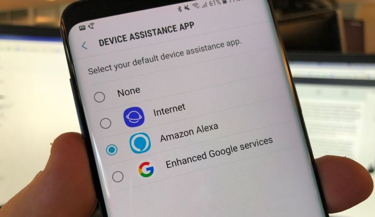 Dung Alexa mac dinh tren Android phone