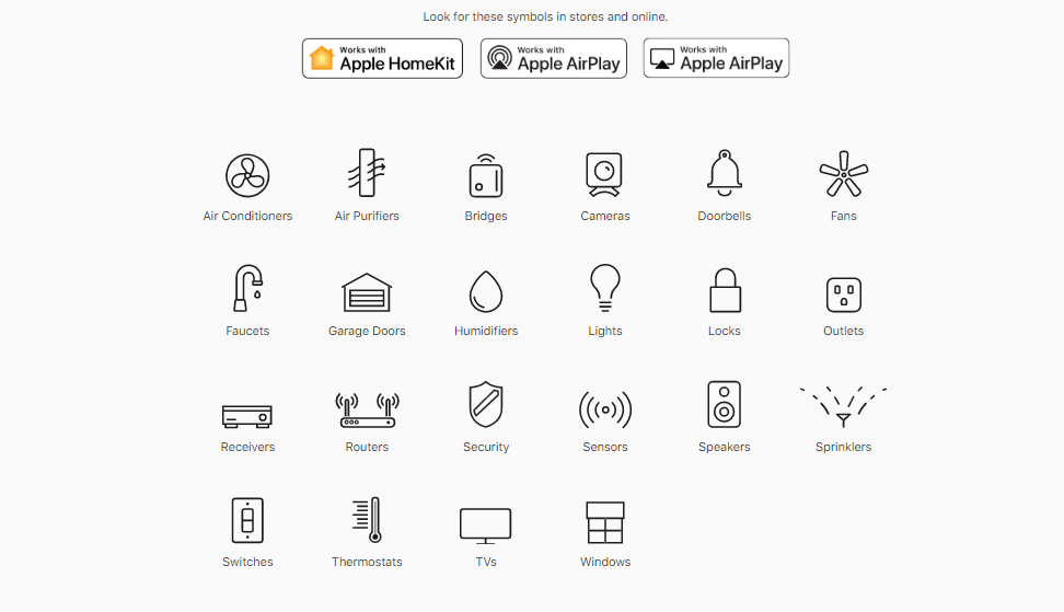 San pham dung voi HomeKit