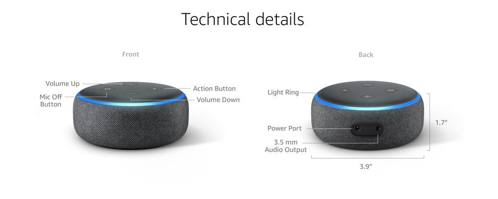 Thong so ky thuat Echo Dot 3