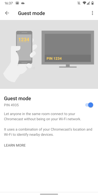 chromecast guest mode