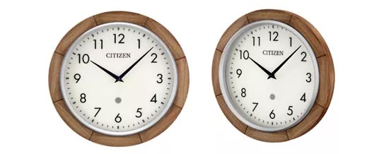 citizen smart clock wooden frame