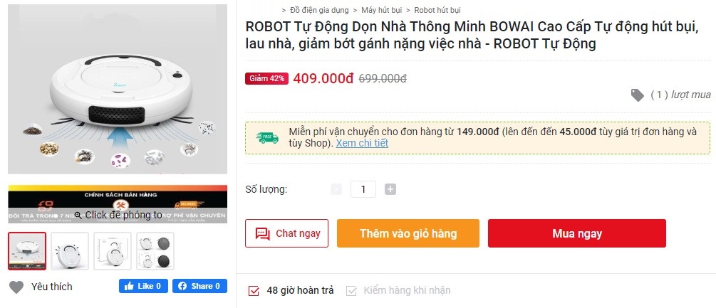 su that robot hut bui gia re