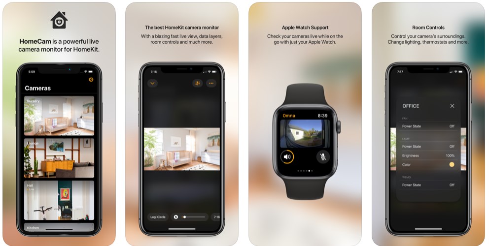 ung dung cho nguoi dung homekit homecam app