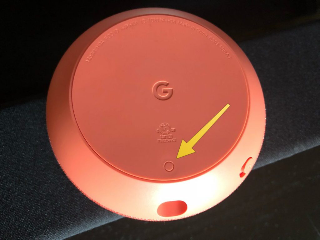 factory reset google home mini
