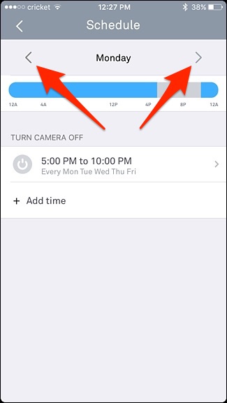 goole nest cam create schedule iq 10