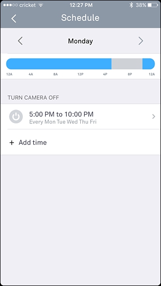 goole nest cam create schedule iq 9