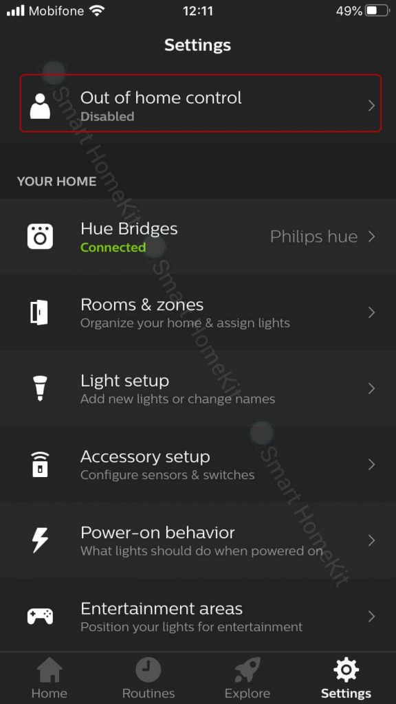huong dan cai dat tu dong hoa Routines den thong minh philips hue 1