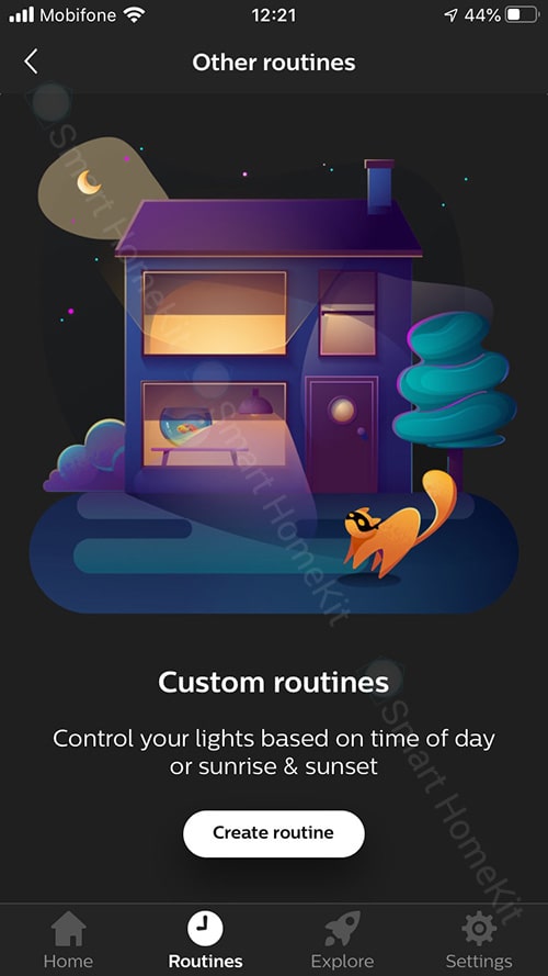 huong dan cai dat tu dong hoa Routines den thong minh philips hue 27