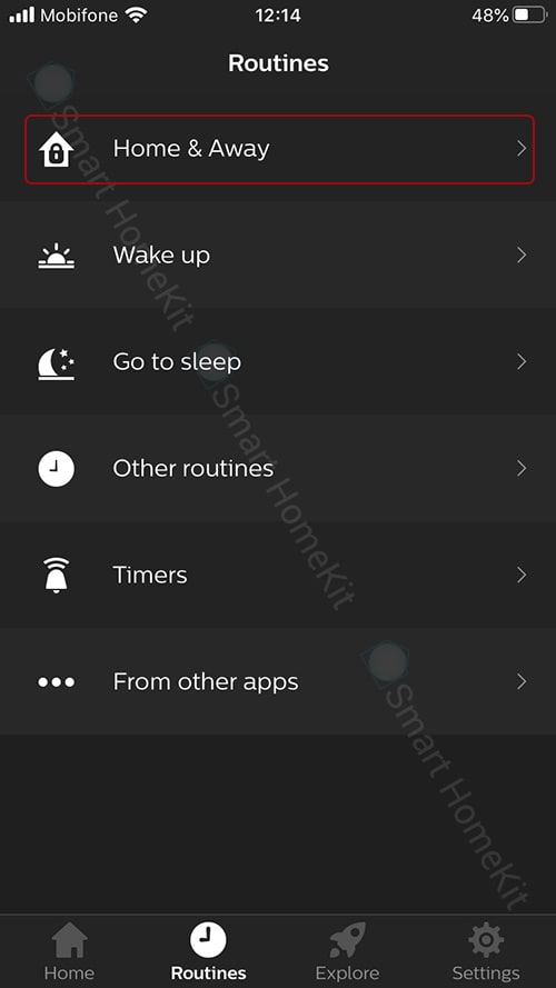 huong dan cai dat tu dong hoa Routines den thong minh philips hue 7
