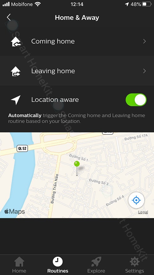 huong dan cai dat tu dong hoa Routines den thong minh philips hue 8