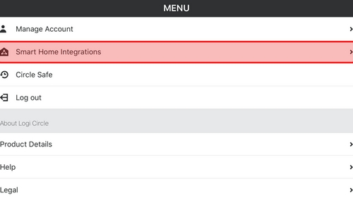 logitech set up SmartHome Integrations