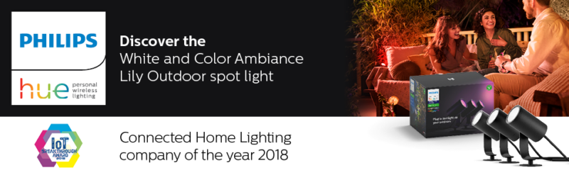 philips hue white and color ambiance lily outdoor spot light