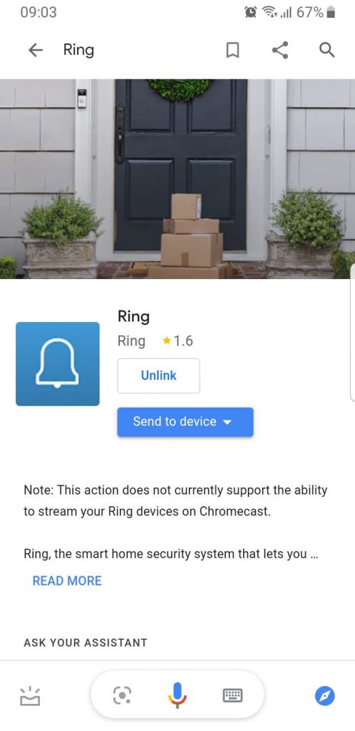 ring vs google assistant
