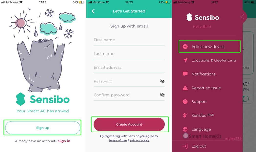 sensibo dky sign up 1 to 3 scaled
