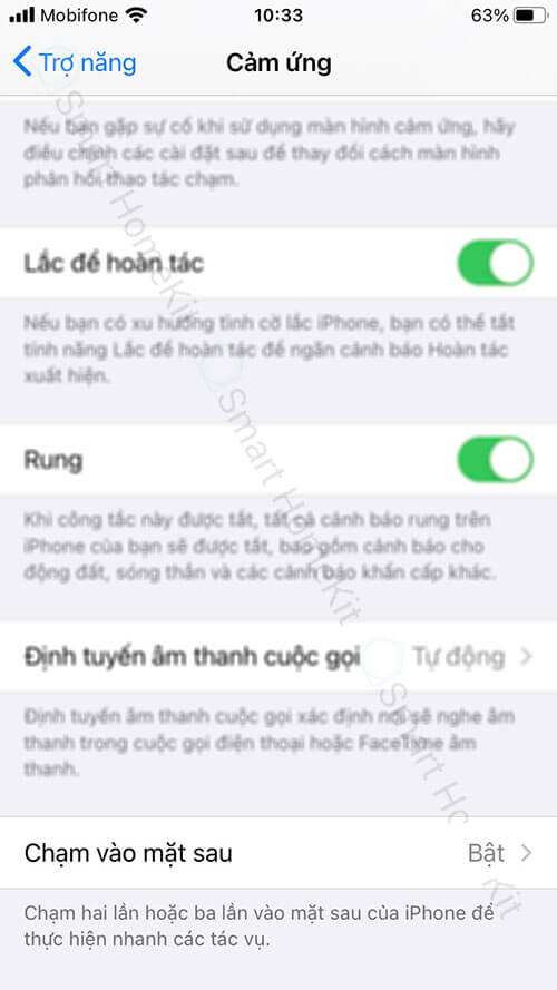 tap back ios 14 hue go 15