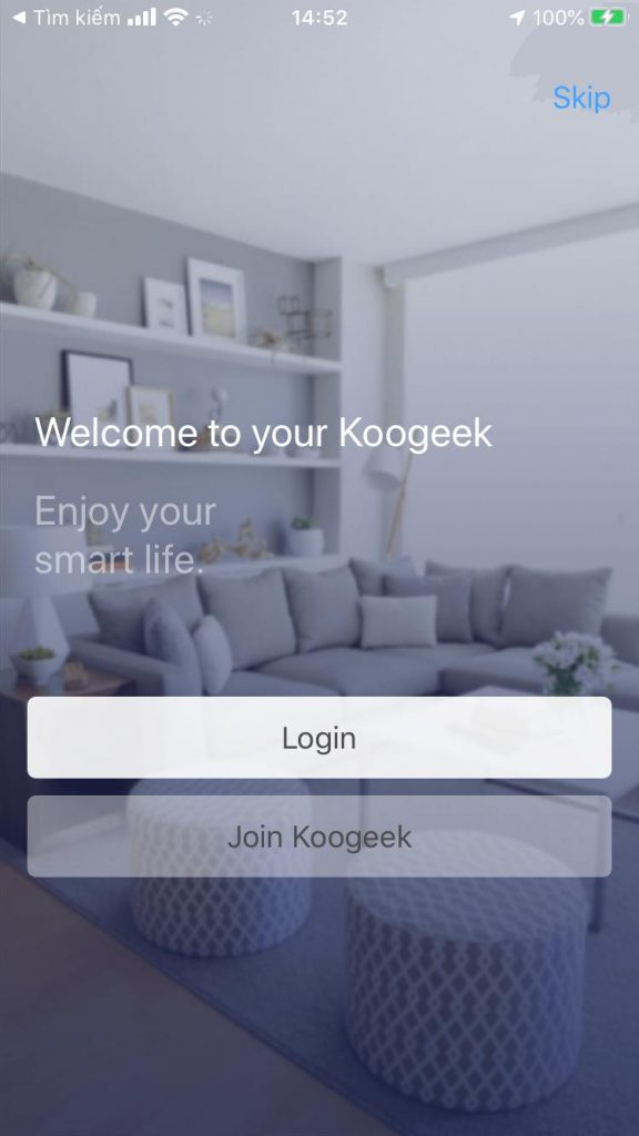 Hướng dẫn thêm và sử dụng ổ cắm thông minh Koogeek them o cam koogeek p1eu vao homekit buoc 2
