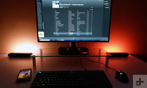 thiet ke phong giai tri voi den Philips Hue 10