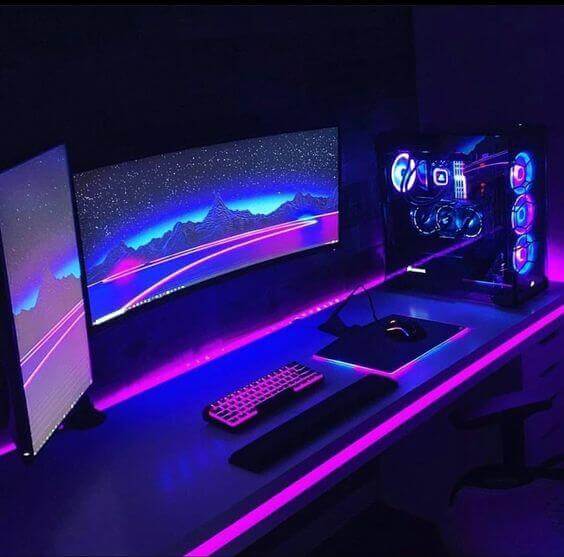 thiet ke phong giai tri voi den Philips Hue 6