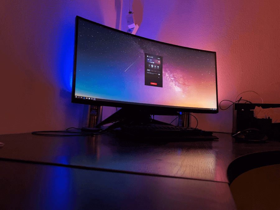 thiet ke phong giai tri voi den Philips Hue 8