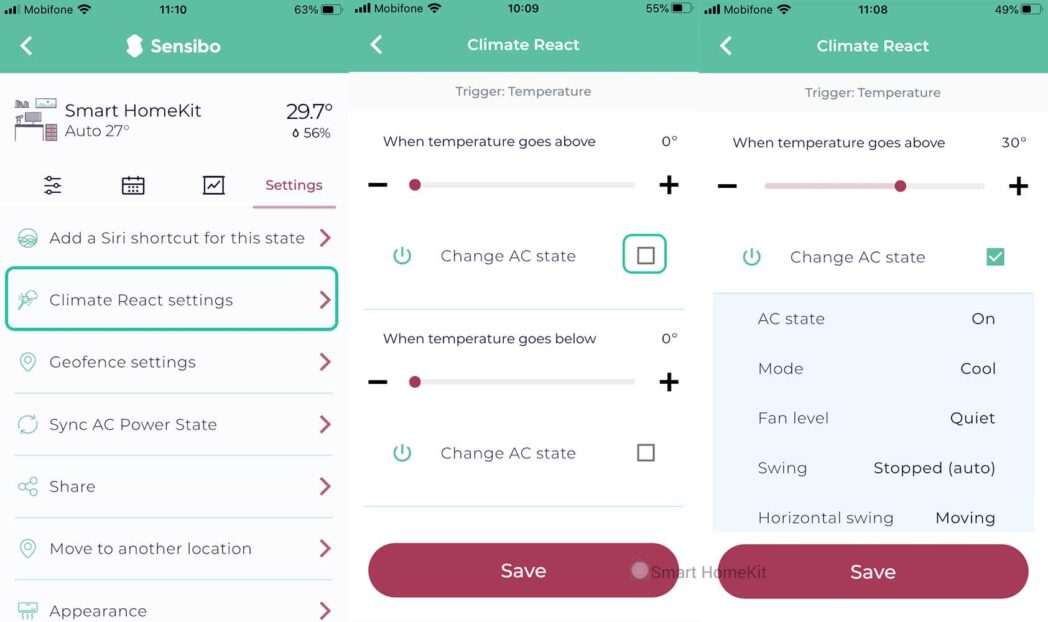 thiet lap sensibo climate react 1 3 1 scaled