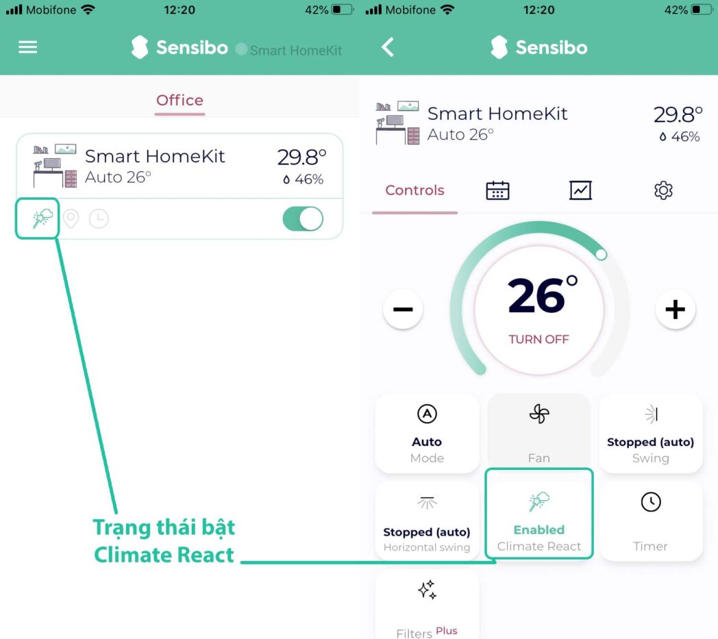thiet lap sensibo climate react enable scaled