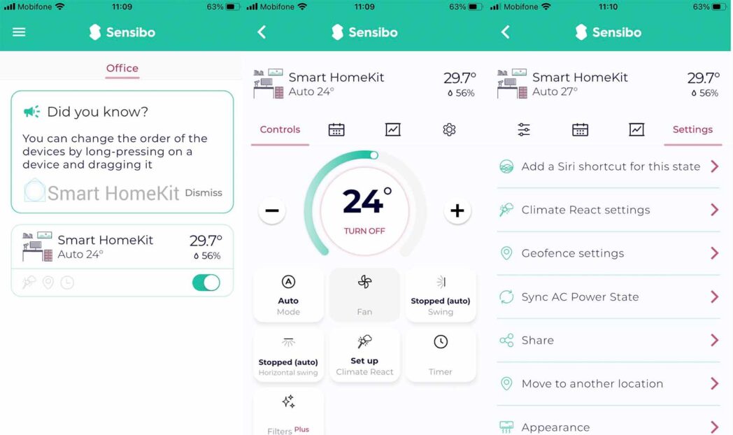 thiet lap sensibo sky done scaled
