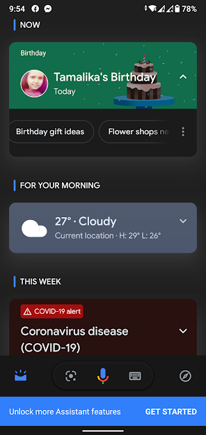Google Assistant birthday reminders 2