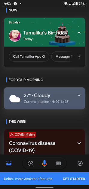 Google Assistant birthday reminders 3