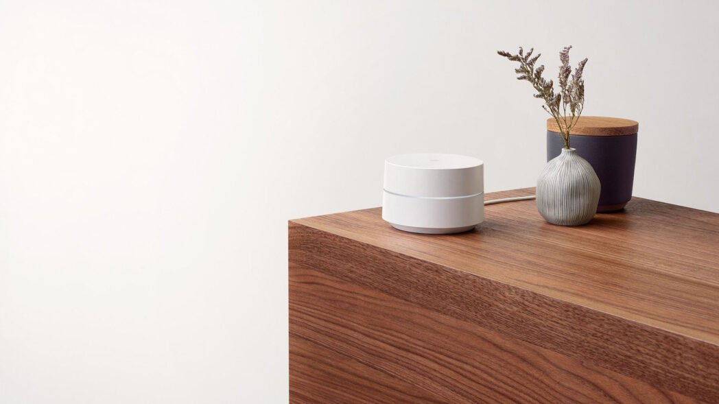 Google Wifi On Table Cord scaled