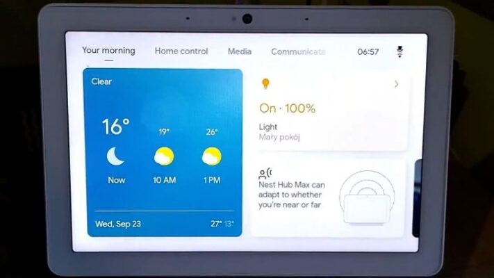 Nest Hub Max lo giao dien man hinh moi 1