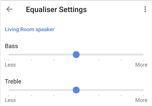 chinh cai dat sound equalizer tren google home 3