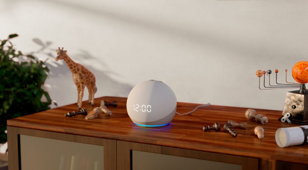 echo dot with clock 1 scaled