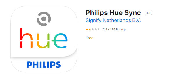 philips hue sync app