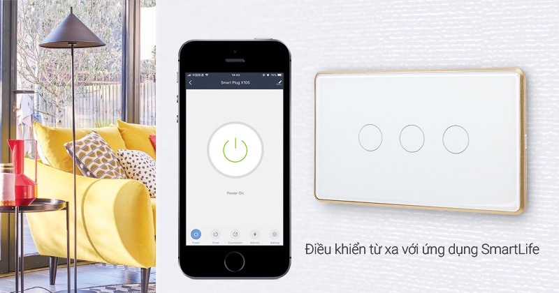 Cong tac Tuya Wifi dieu khien tu