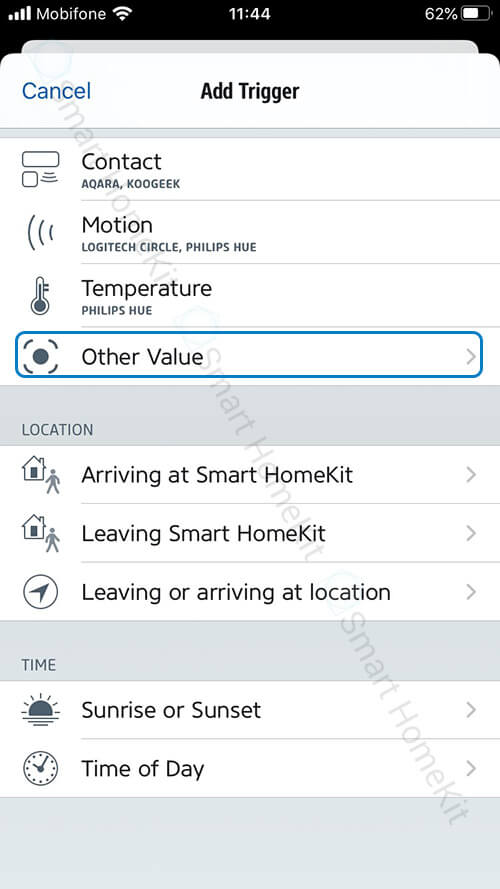 automation philips hue sensor apple homekit 1