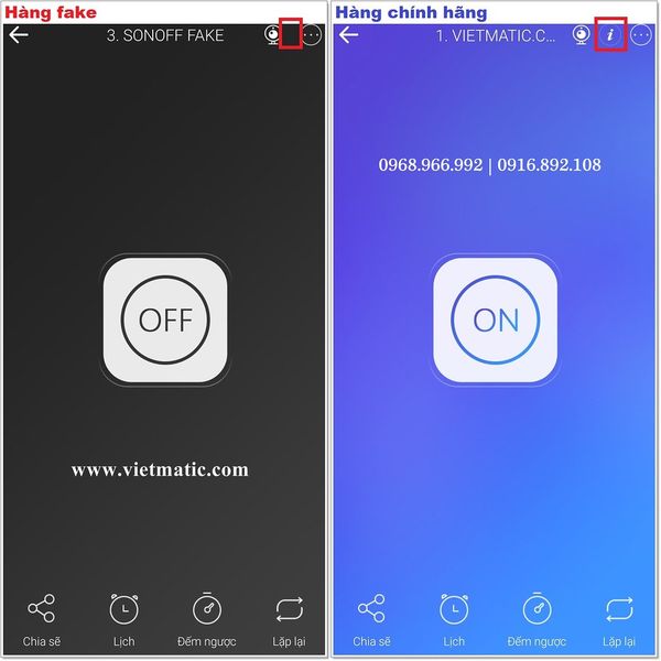 dau hieu nhan biet sonoff fake 1