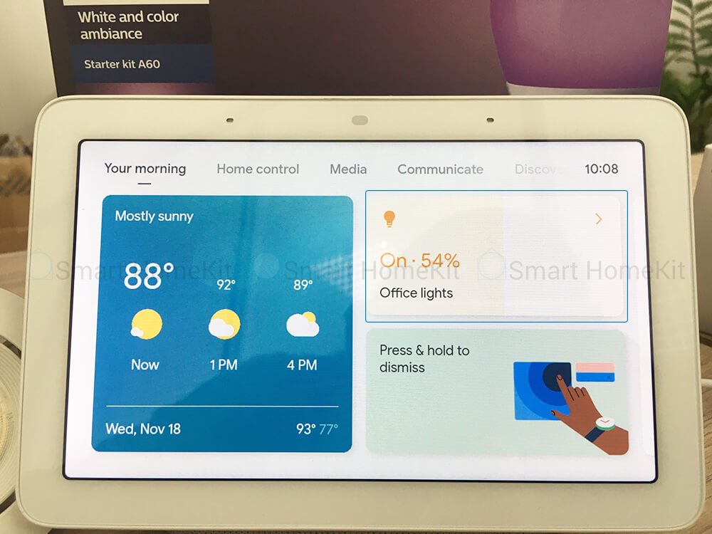 google nest hub vs philips hue home 5