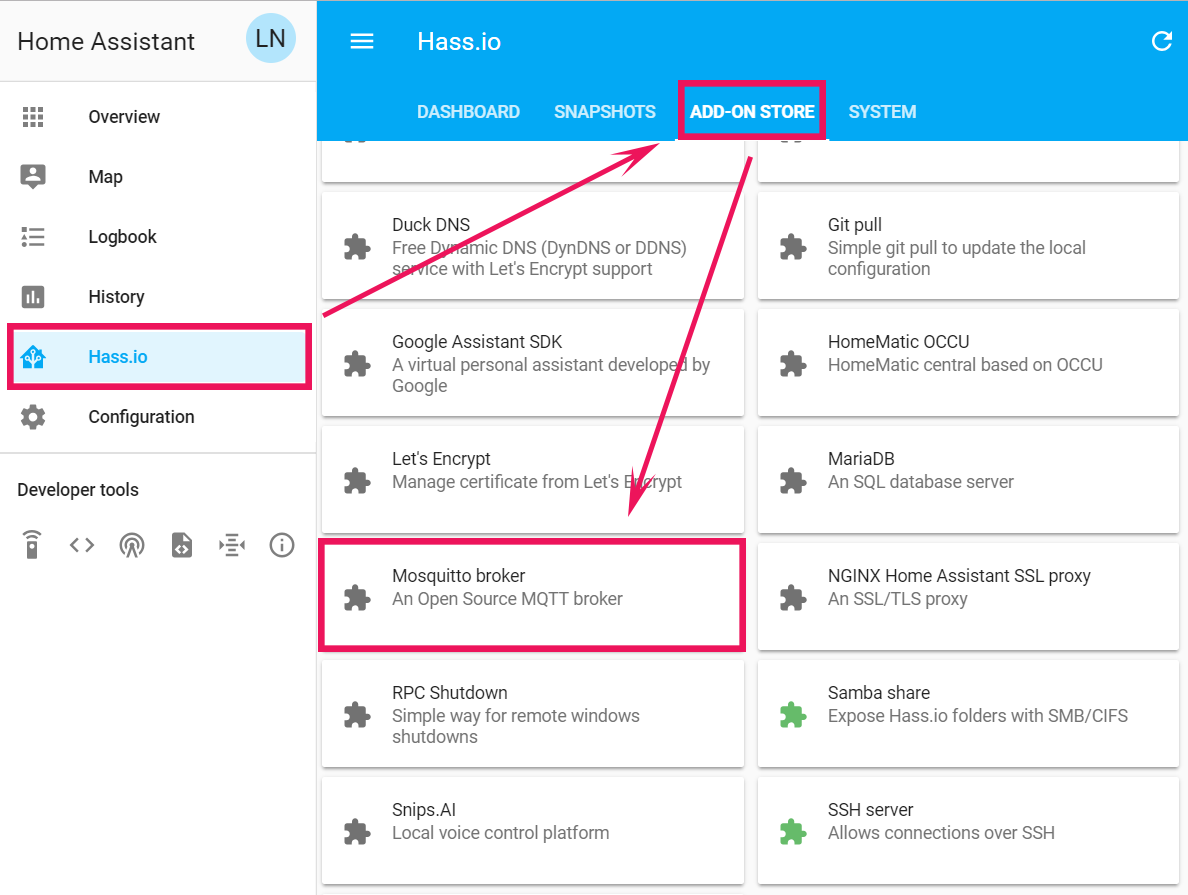 ket noi sonoff hass 2