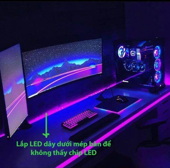 lap dat philips hue lighstrip sau san may tinh tinh te seeding