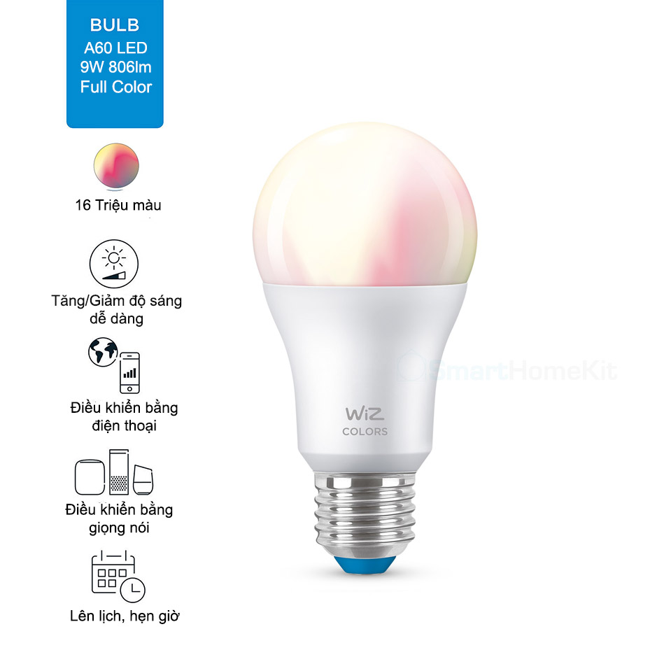 wiz bulb a60 usp white and full color 1